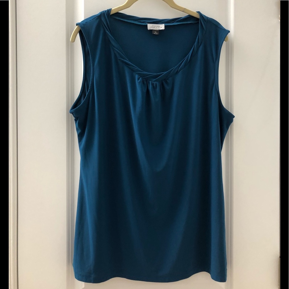 Sleeveless Teal Blouse